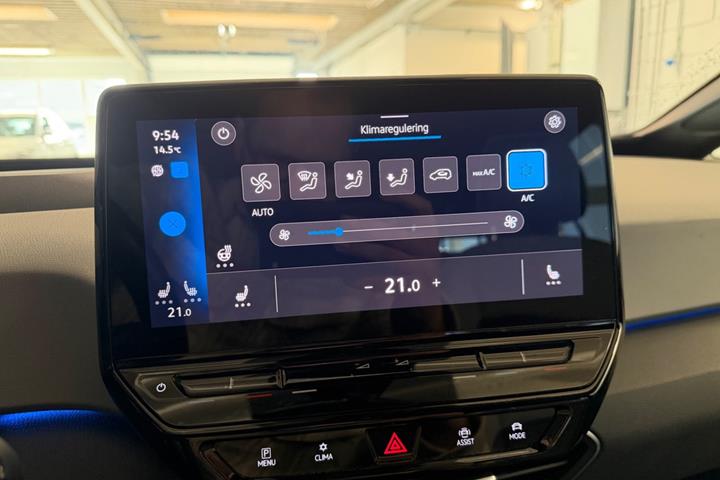 Blå VW ID.3 fra 2021