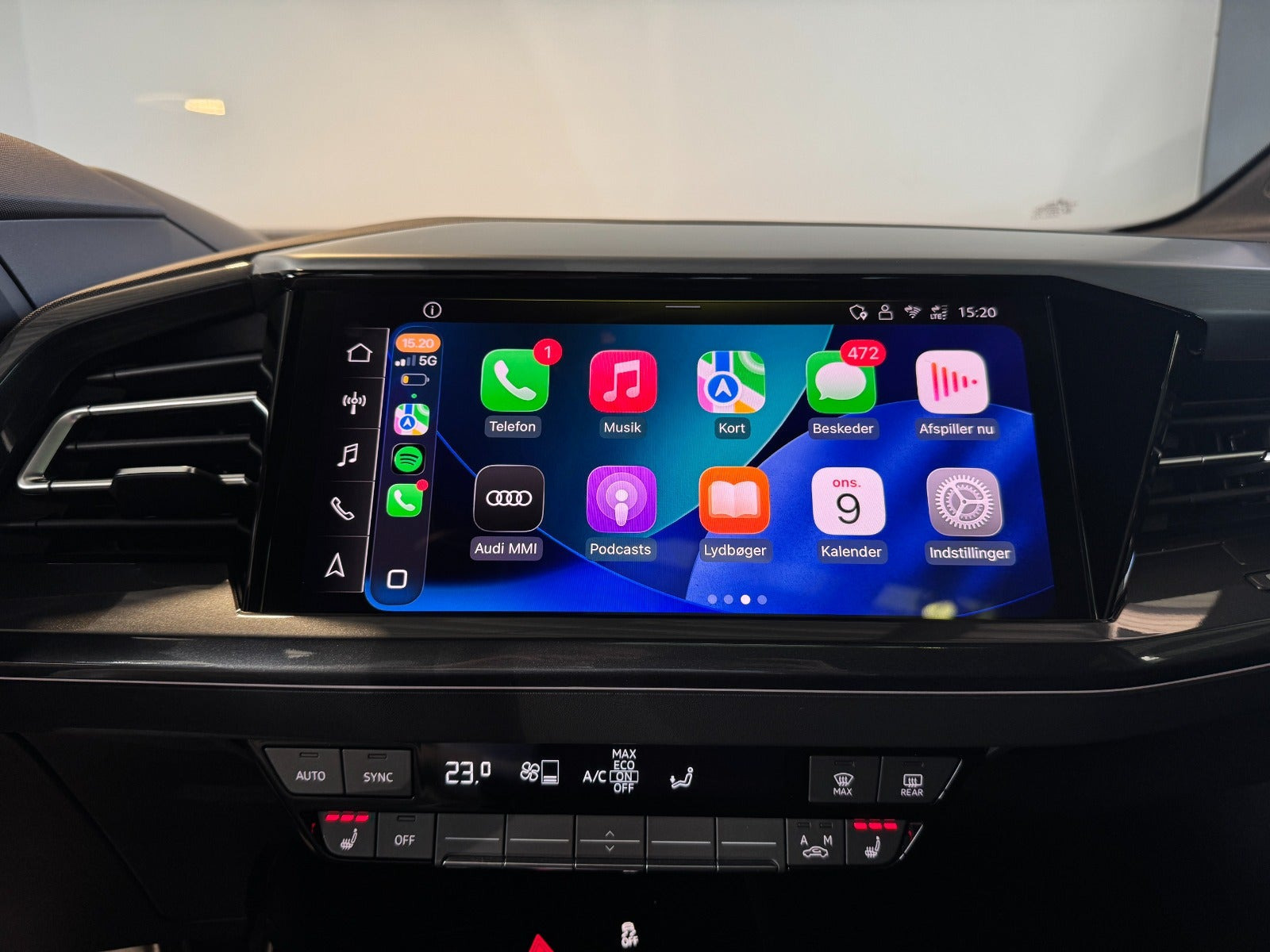 Sort Audi Q4 e-tron fra 2024