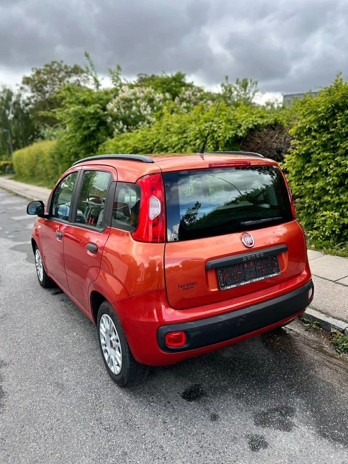 Grøn Fiat Panda fra 2012