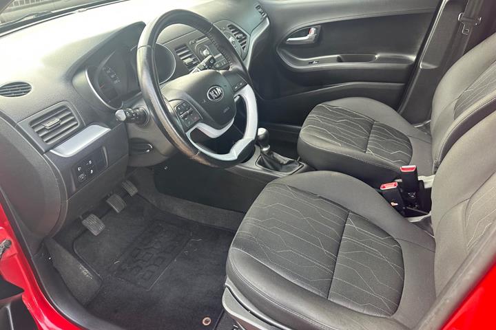 Rød Kia Picanto fra 2016