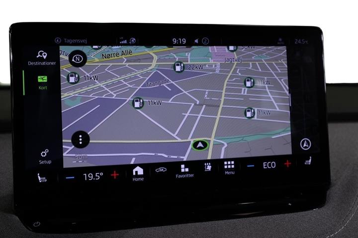 Grøn Skoda Enyaq fra 2022