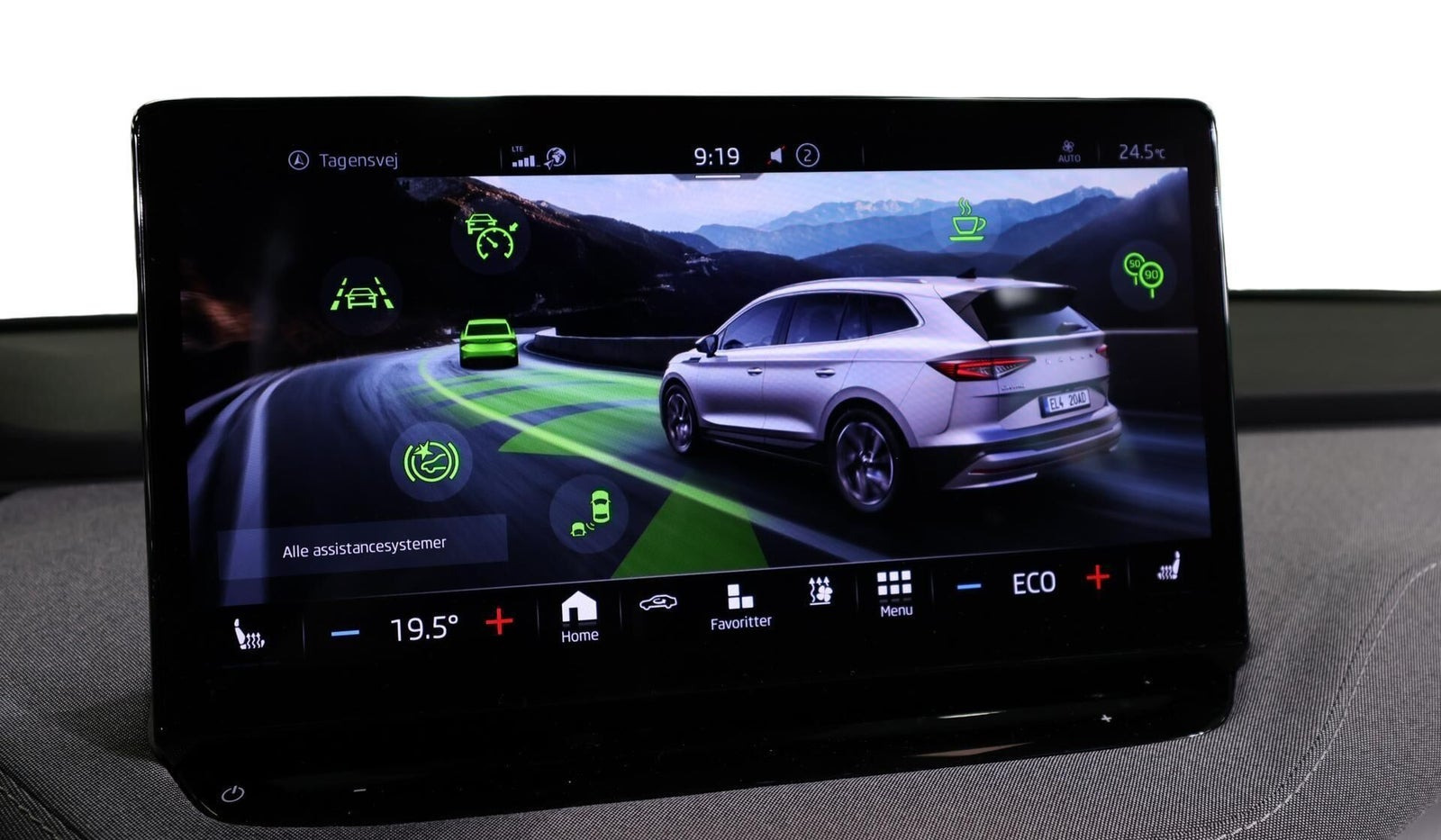 Grøn Skoda Enyaq fra 2022