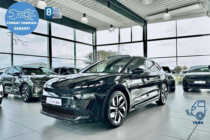 Sort Skoda Enyaq fra 2026
