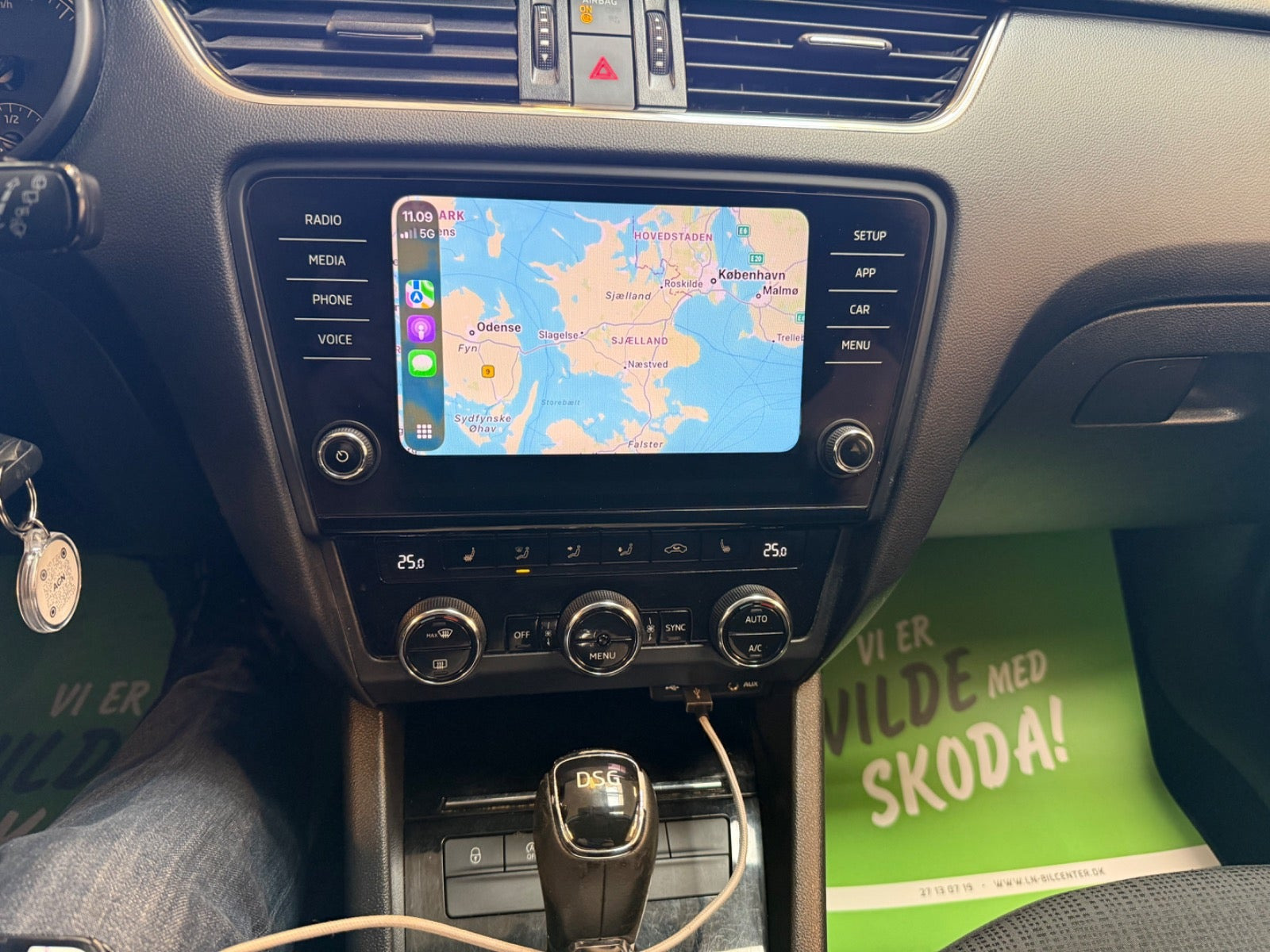 Sort Skoda Octavia fra 2018