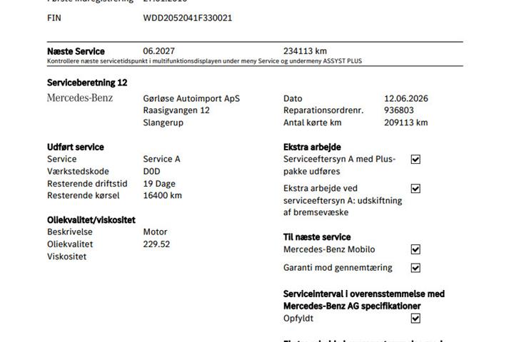Grå Mercedes C220 d fra 2016