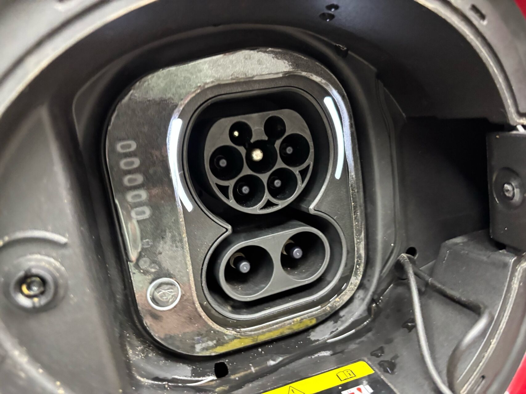 Rød Fiat 500e fra 2023