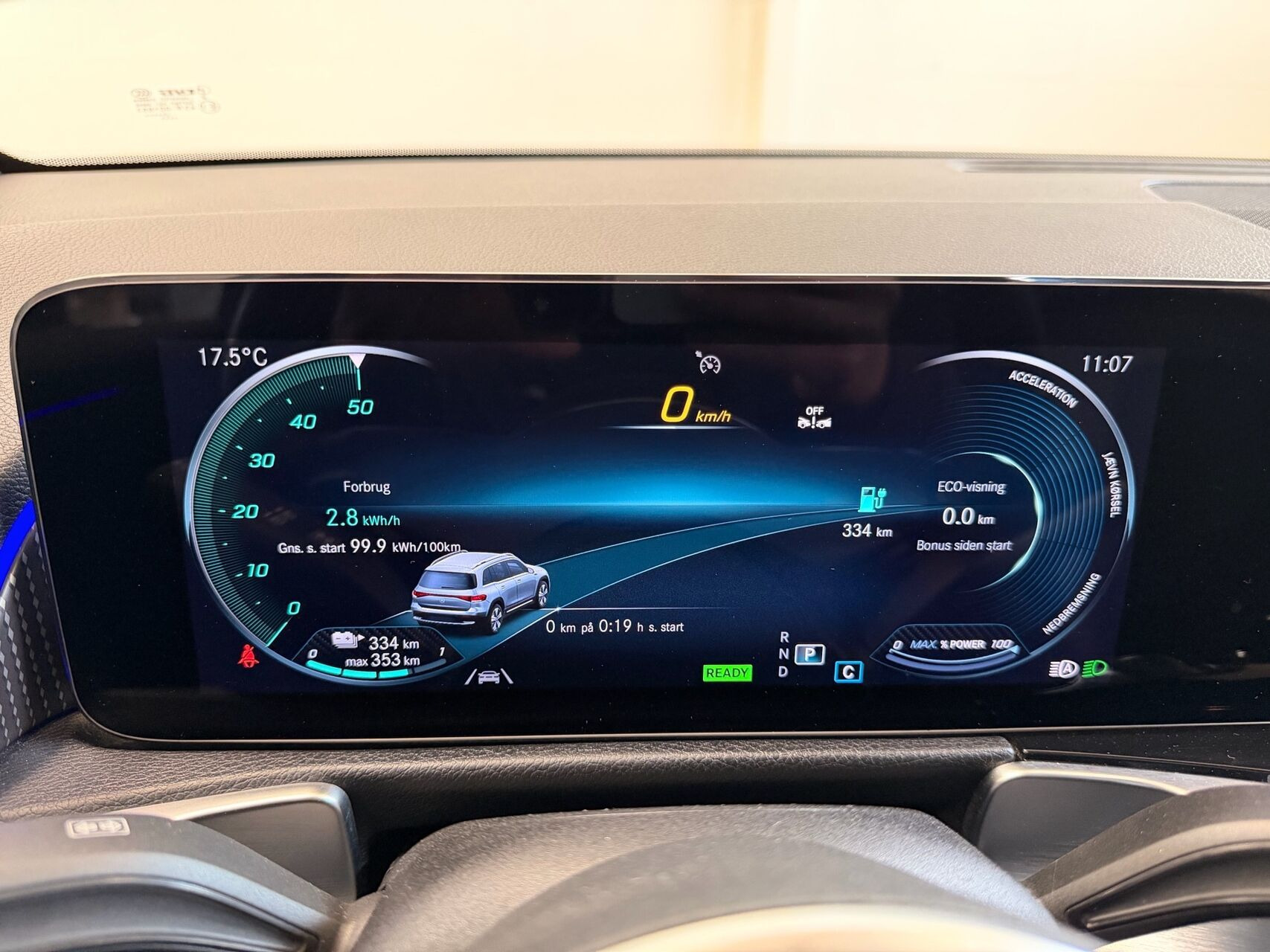 Sort Mercedes EQB250+ fra 2023