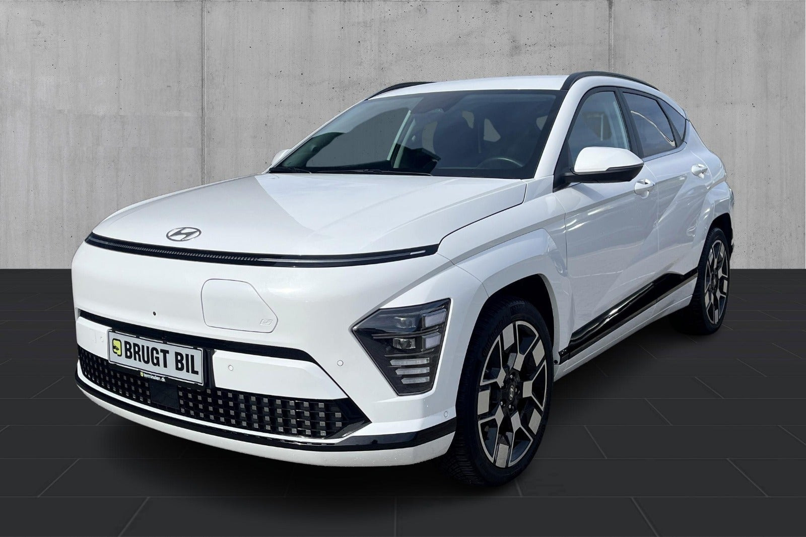Hvid Hyundai Kona fra 2024