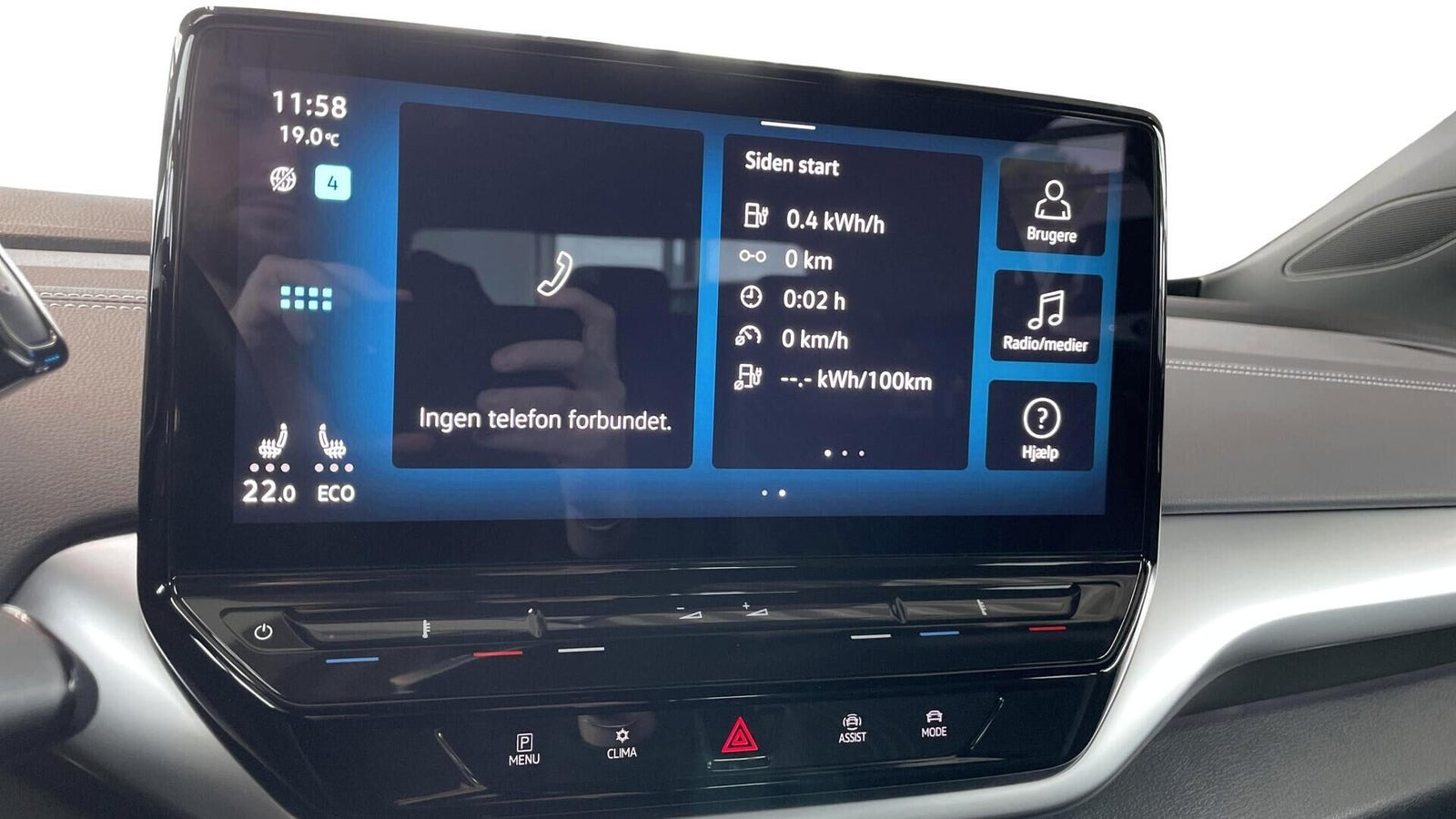 Grå VW ID.4 fra 2023