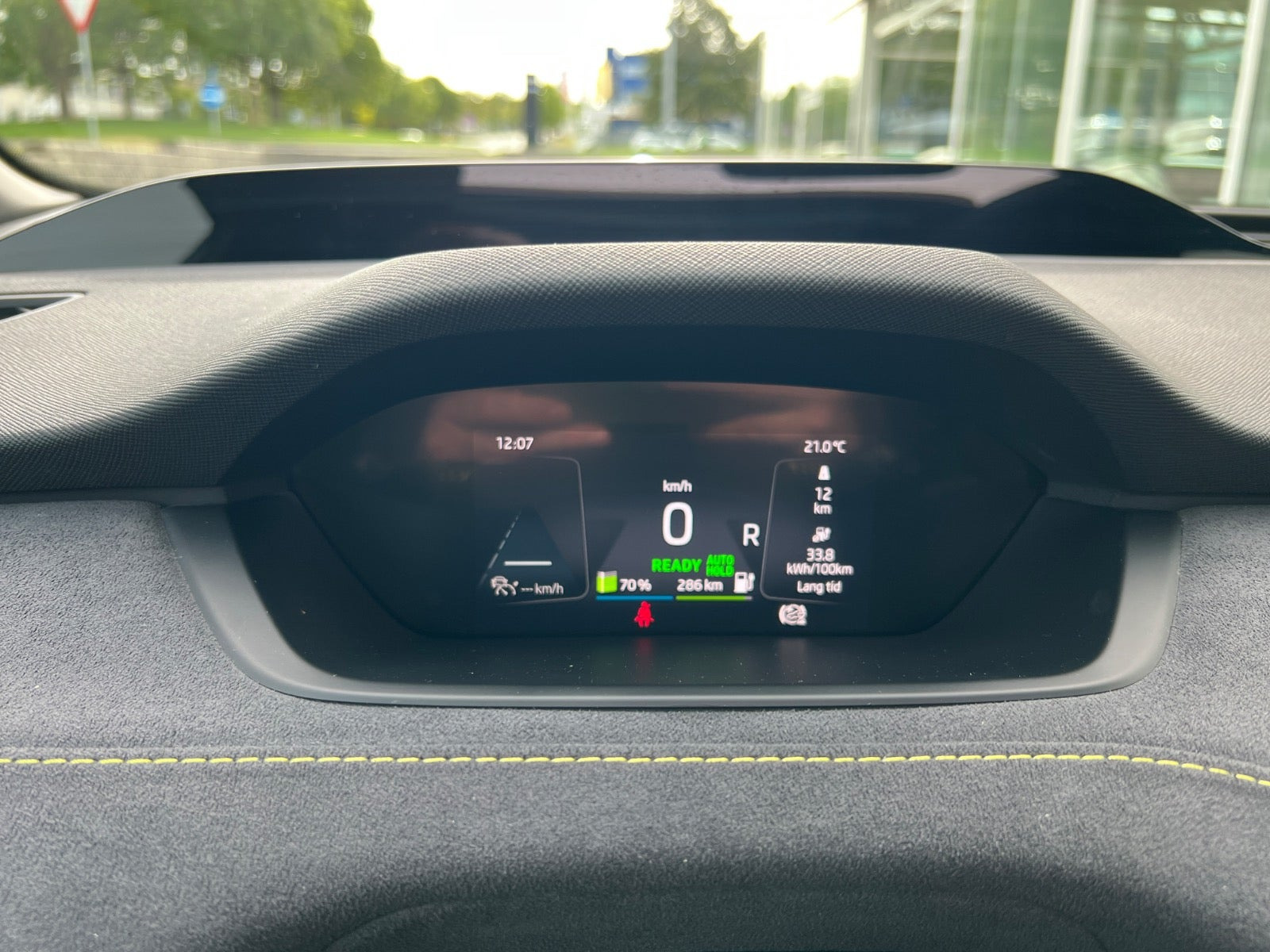 Grøn Skoda Enyaq fra 2024