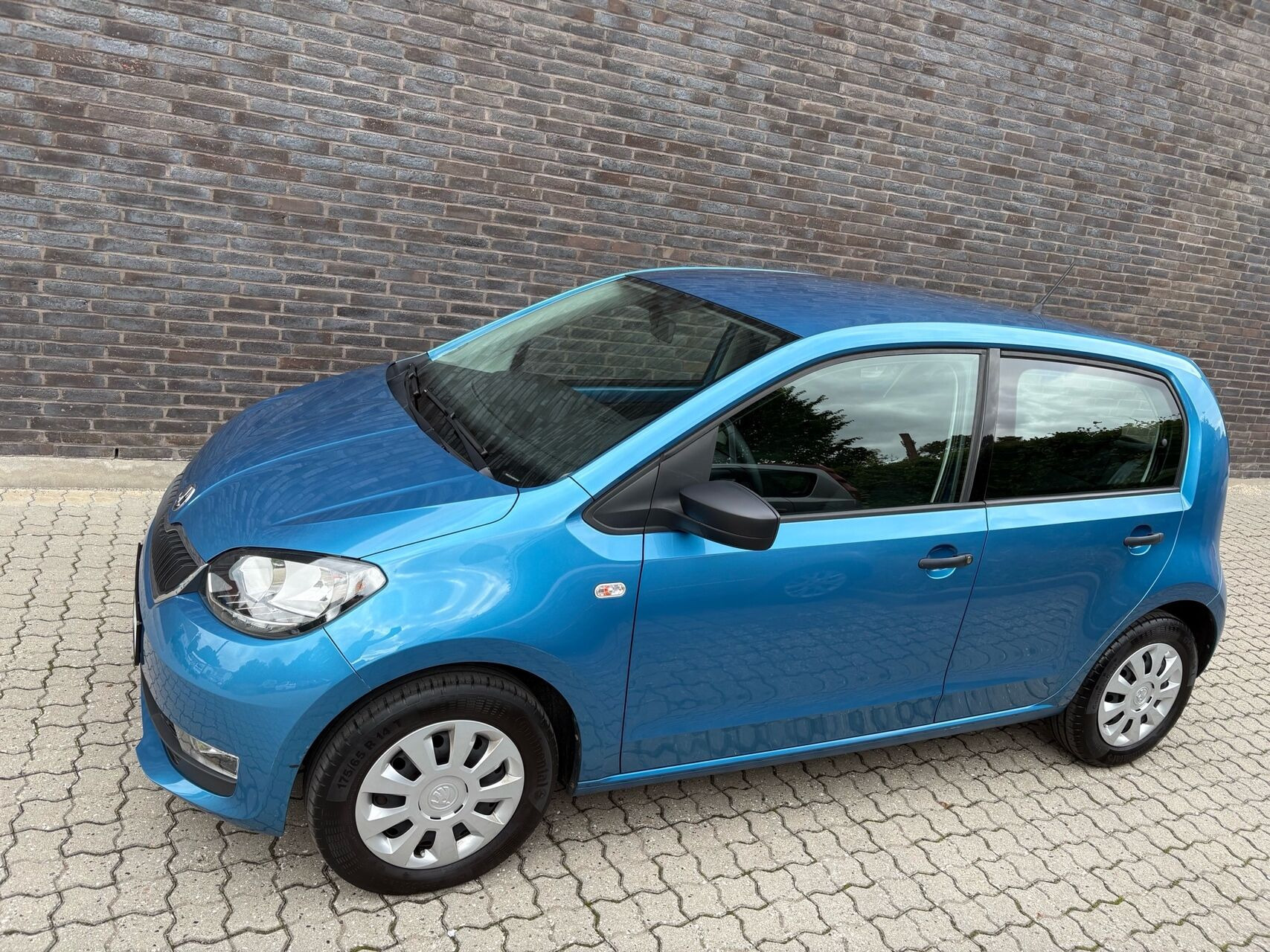 Blå Skoda Citigo fra 2019