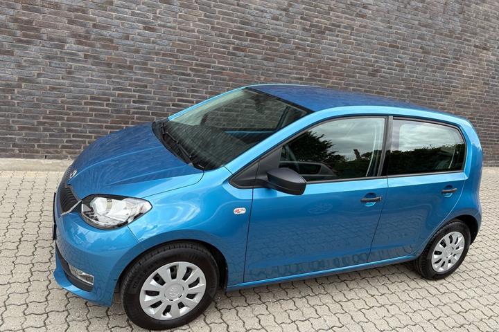 Blå Skoda Citigo fra 2019