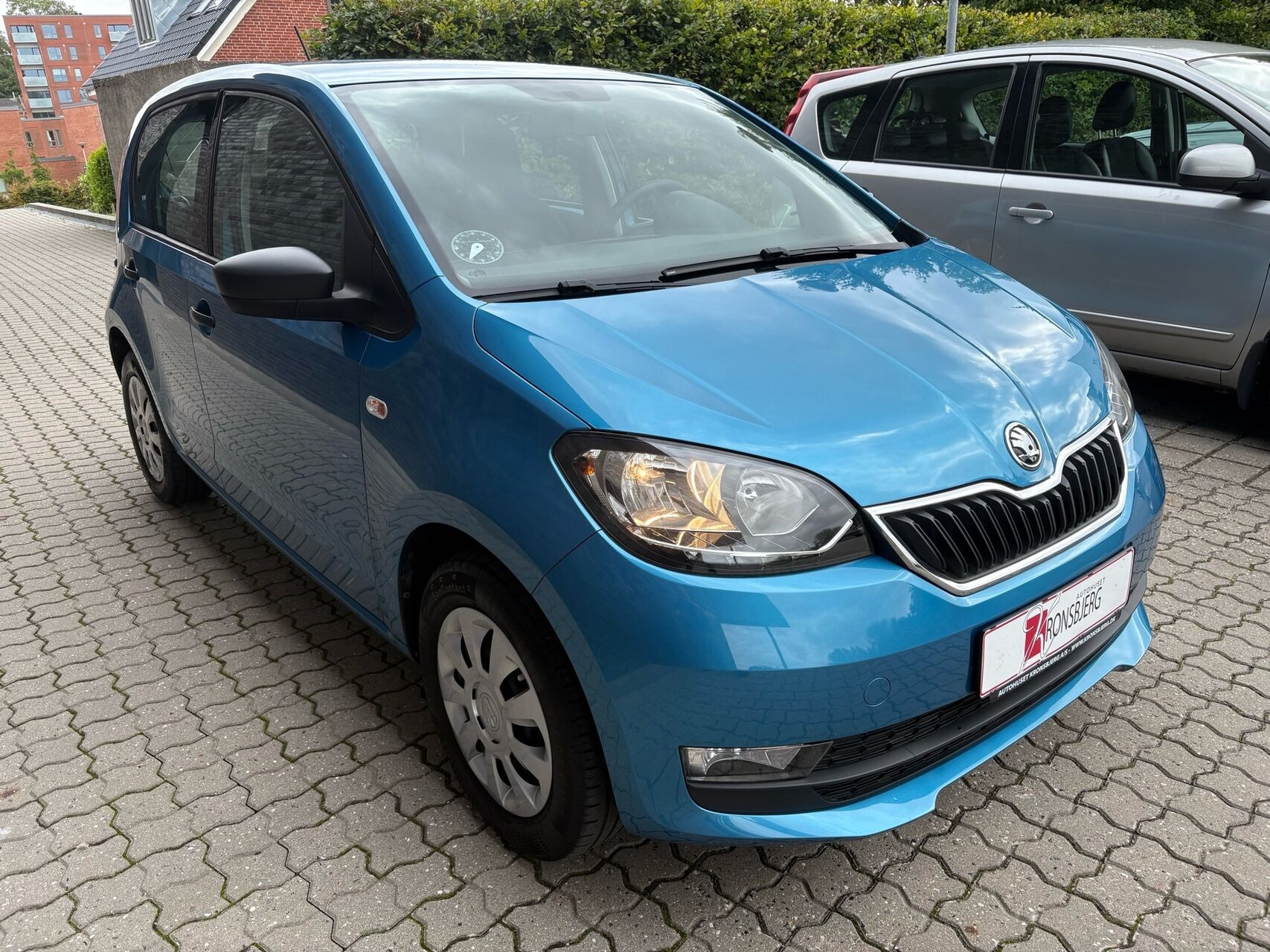 Blå Skoda Citigo fra 2019