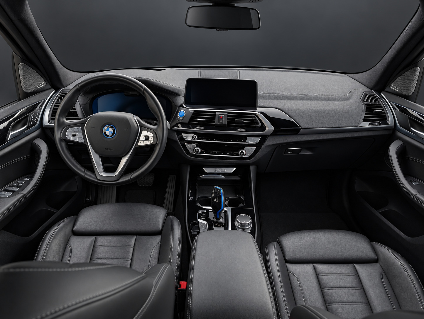 Grå BMW iX3 fra 2021