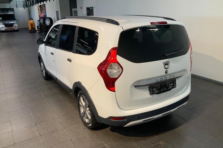 Hvid Dacia Lodgy Stepway fra 2016
