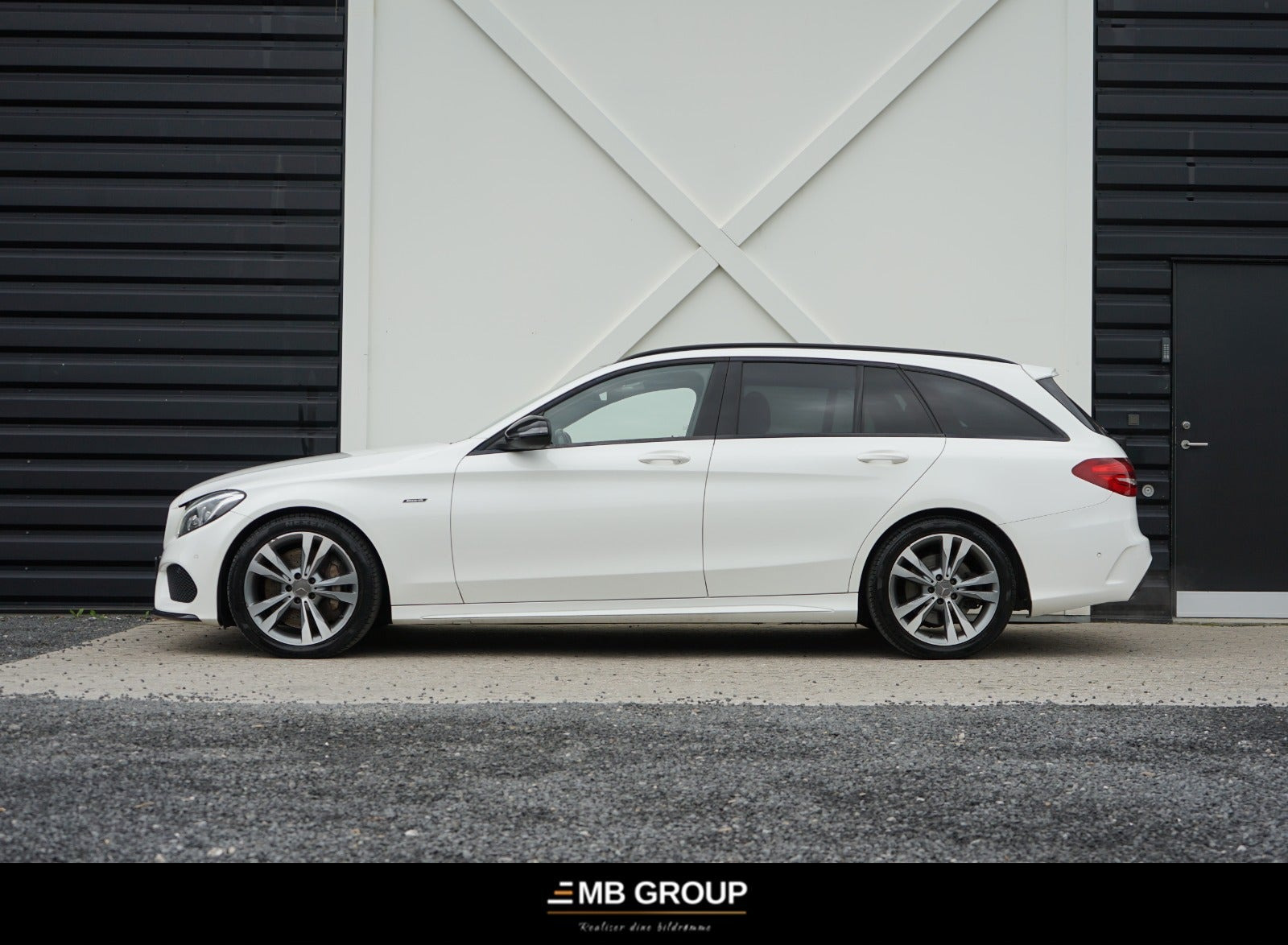 Hvid Mercedes C450 fra 2016