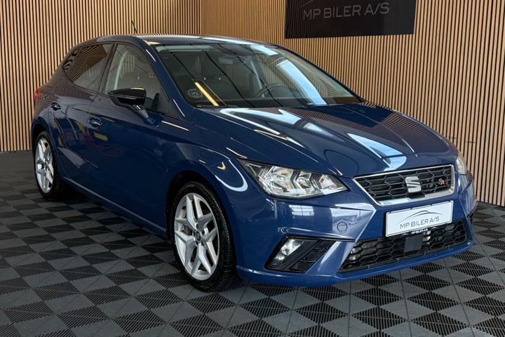 Blå Seat Ibiza fra 2018 set udefra