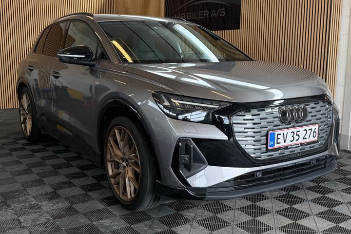 Grå Audi Q4 e-tron fra 2022