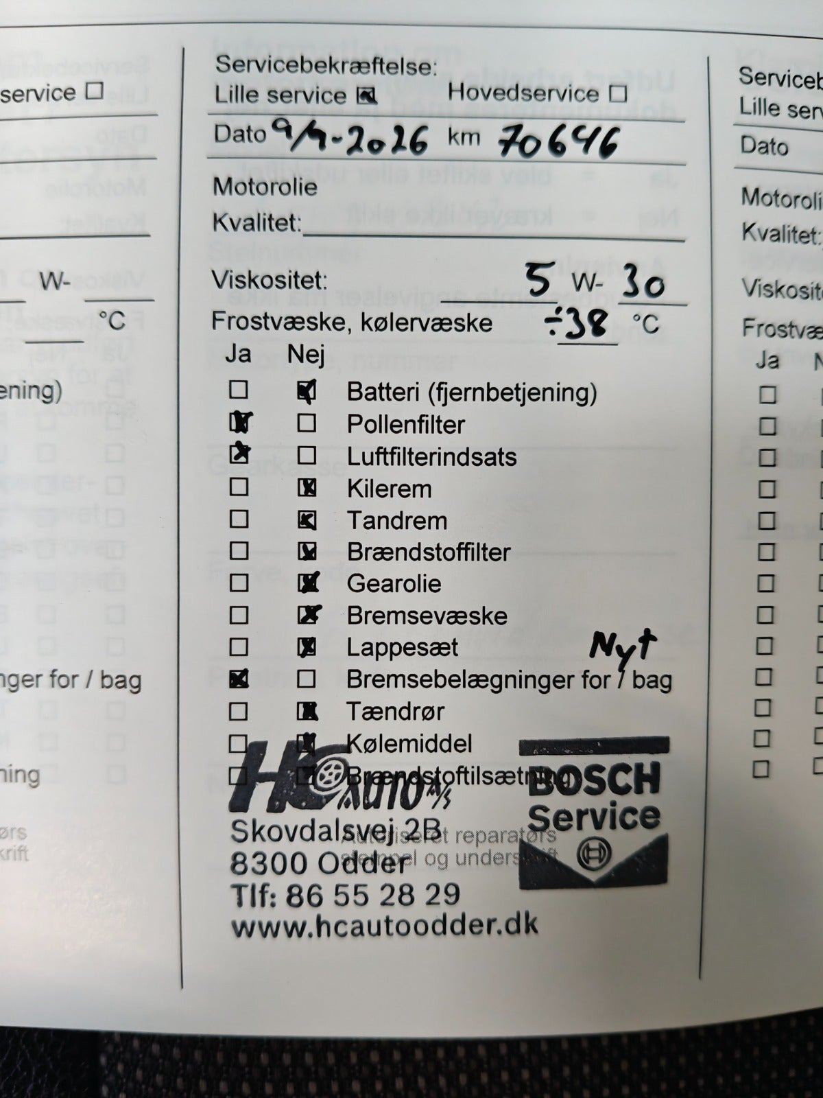 Hvid Opel Vivaro fra 2022