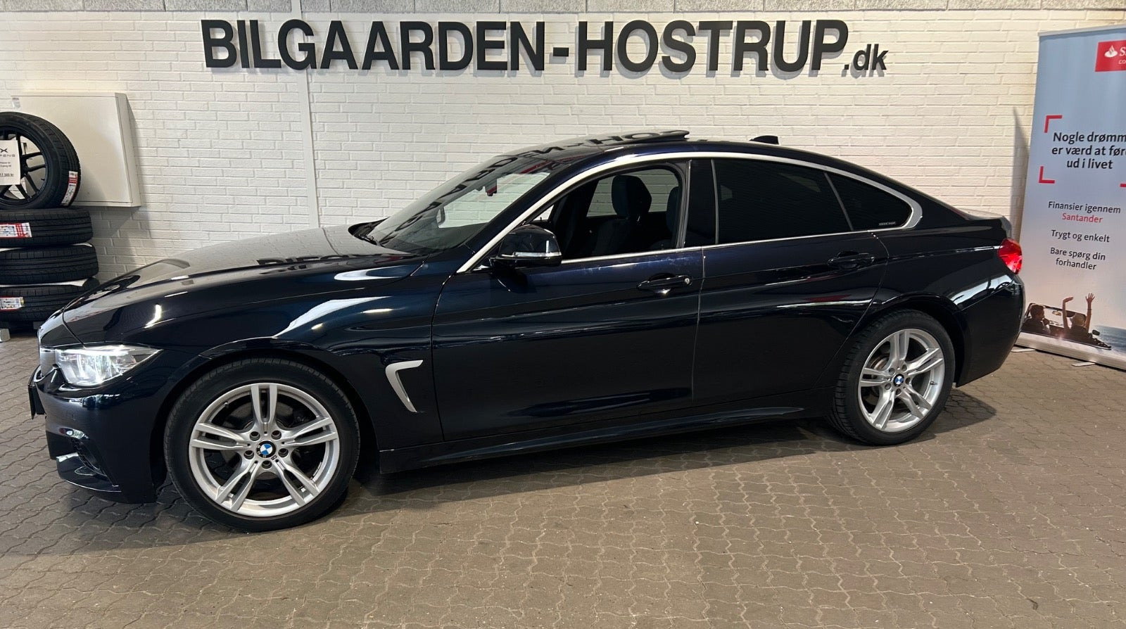 Blå BMW 420d fra 2016