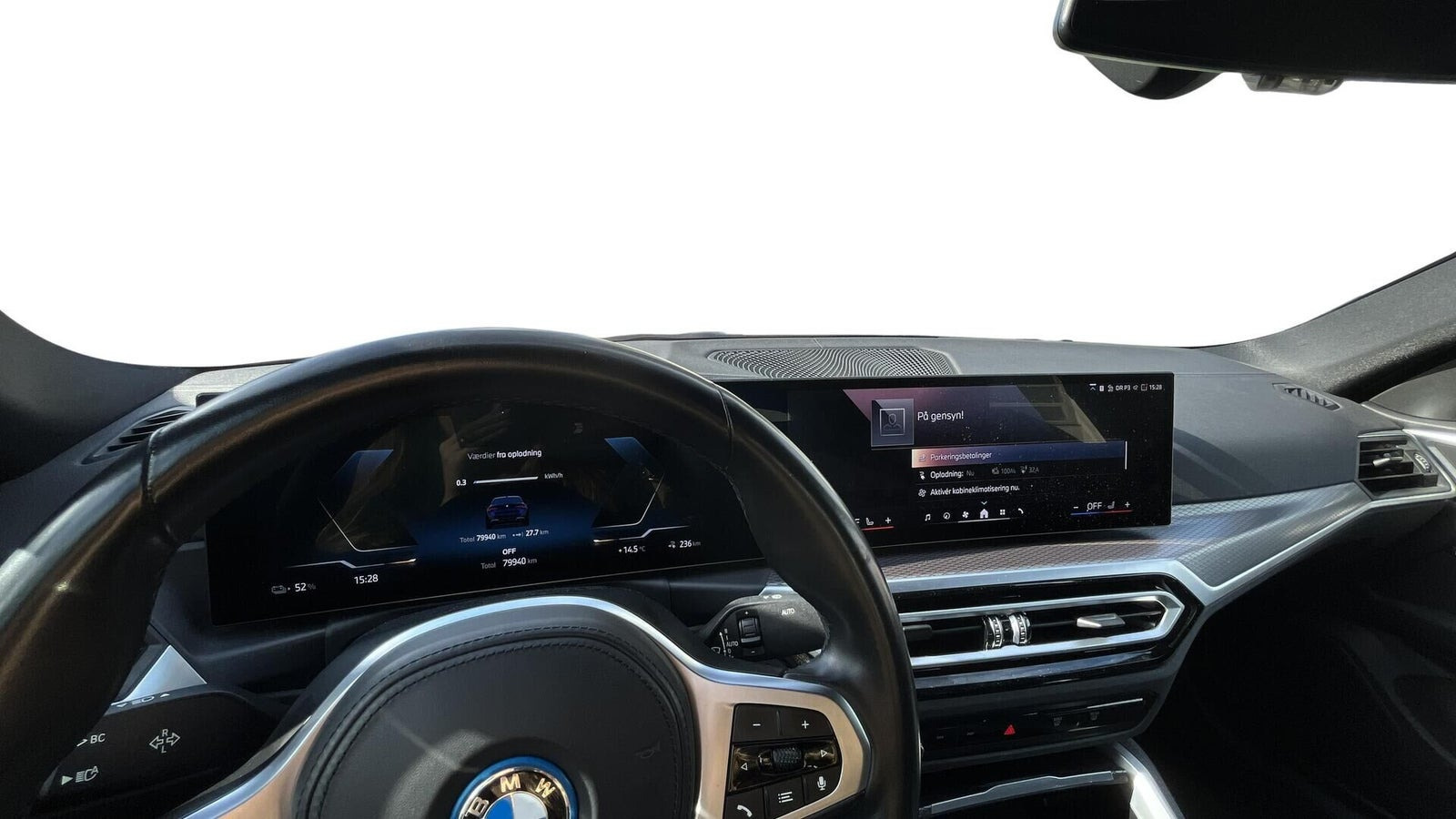 Blå BMW i4 fra 2023