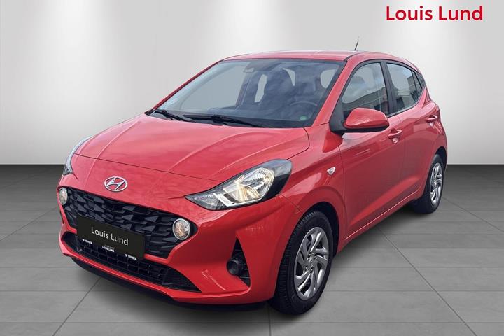 Rød Hyundai i10 fra 2020