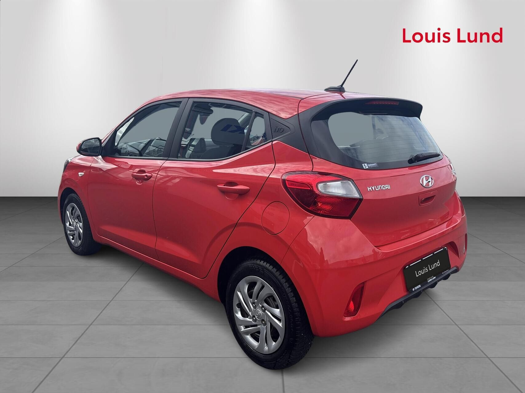 Rød Hyundai i10 fra 2020