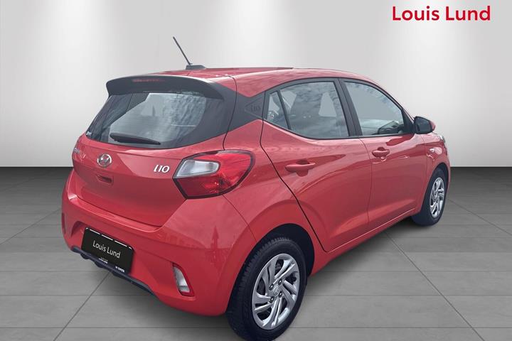 Rød Hyundai i10 fra 2020
