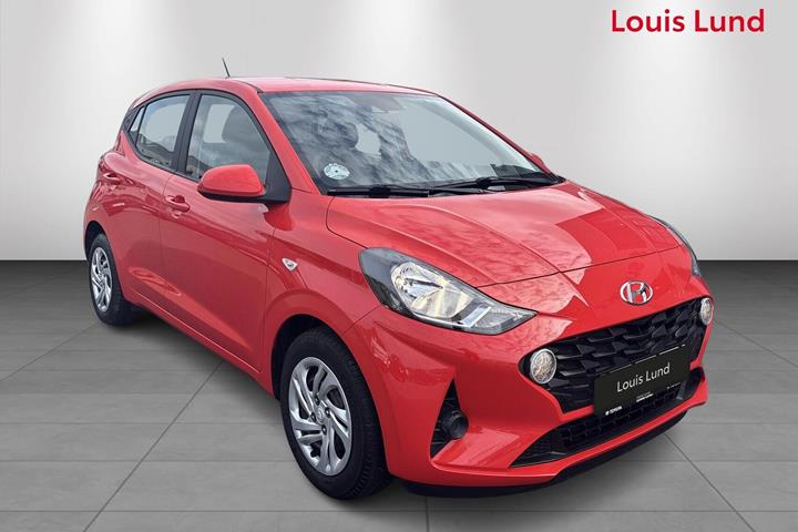 Rød Hyundai i10 fra 2020