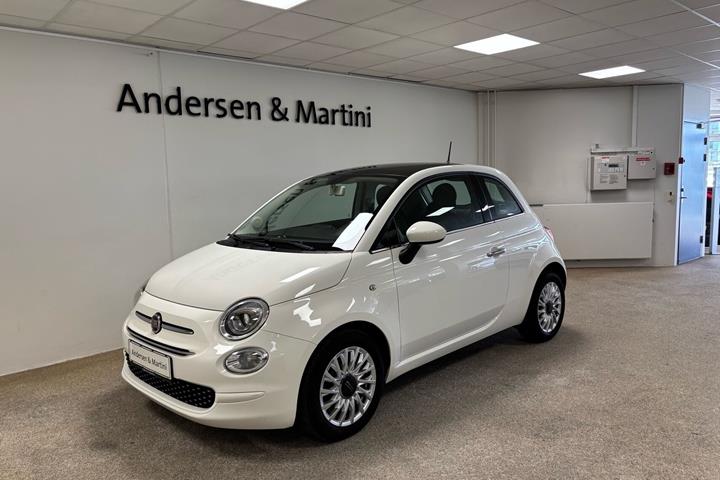 Hvid Fiat 500 fra 2020