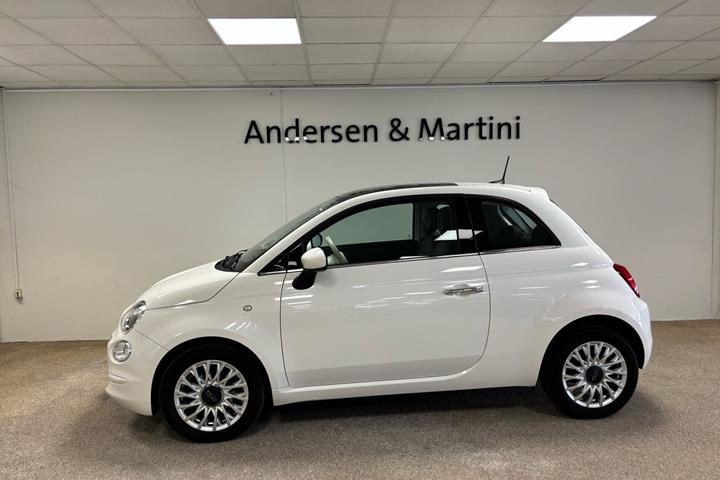 Hvid Fiat 500 fra 2020