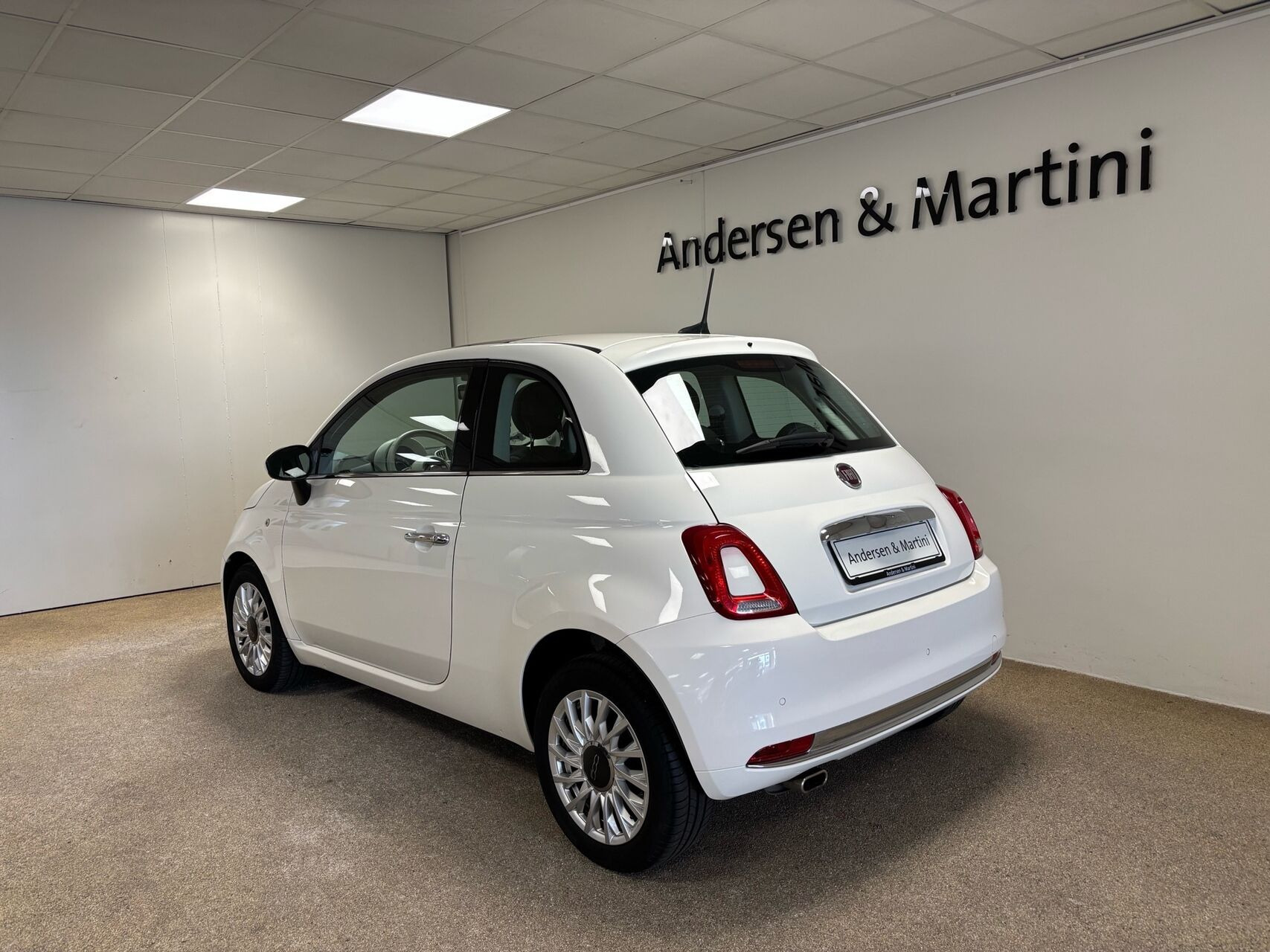 Hvid Fiat 500 fra 2020