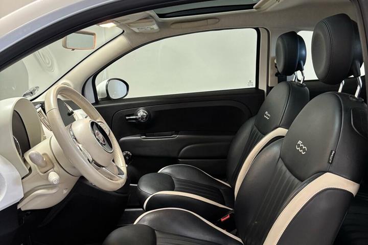 Hvid Fiat 500 fra 2020