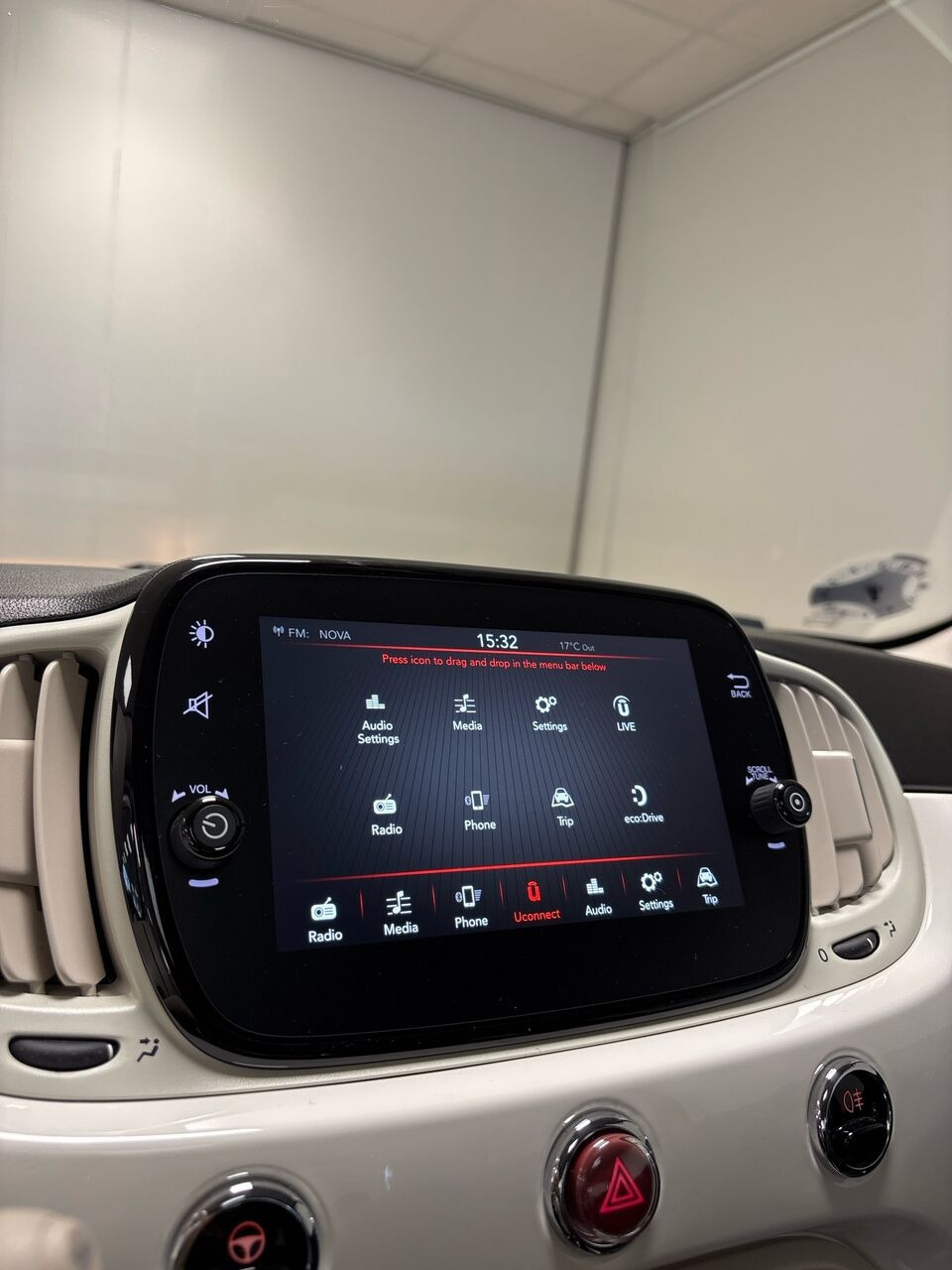 Hvid Fiat 500 fra 2020