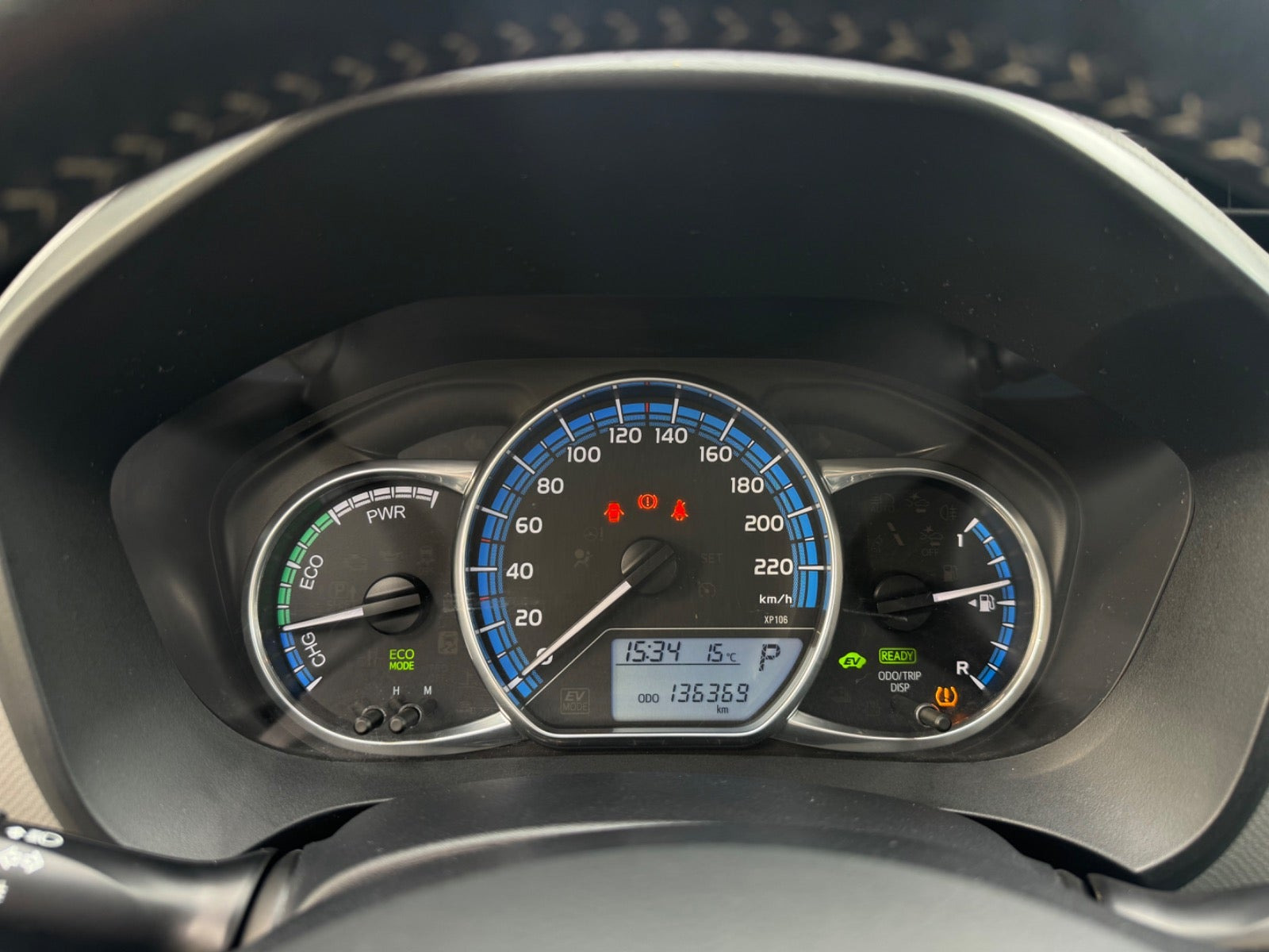 Sort Toyota Yaris fra 2015