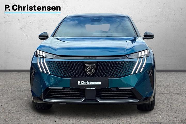 Blå Peugeot e-3008 fra 2025