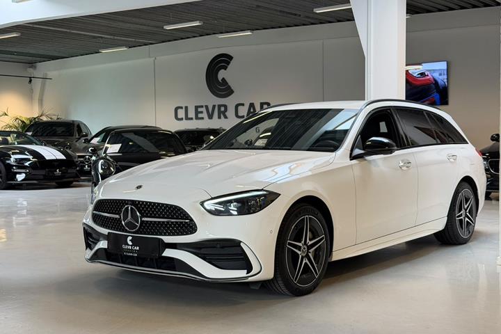 Hvid Mercedes C300 e fra 2024