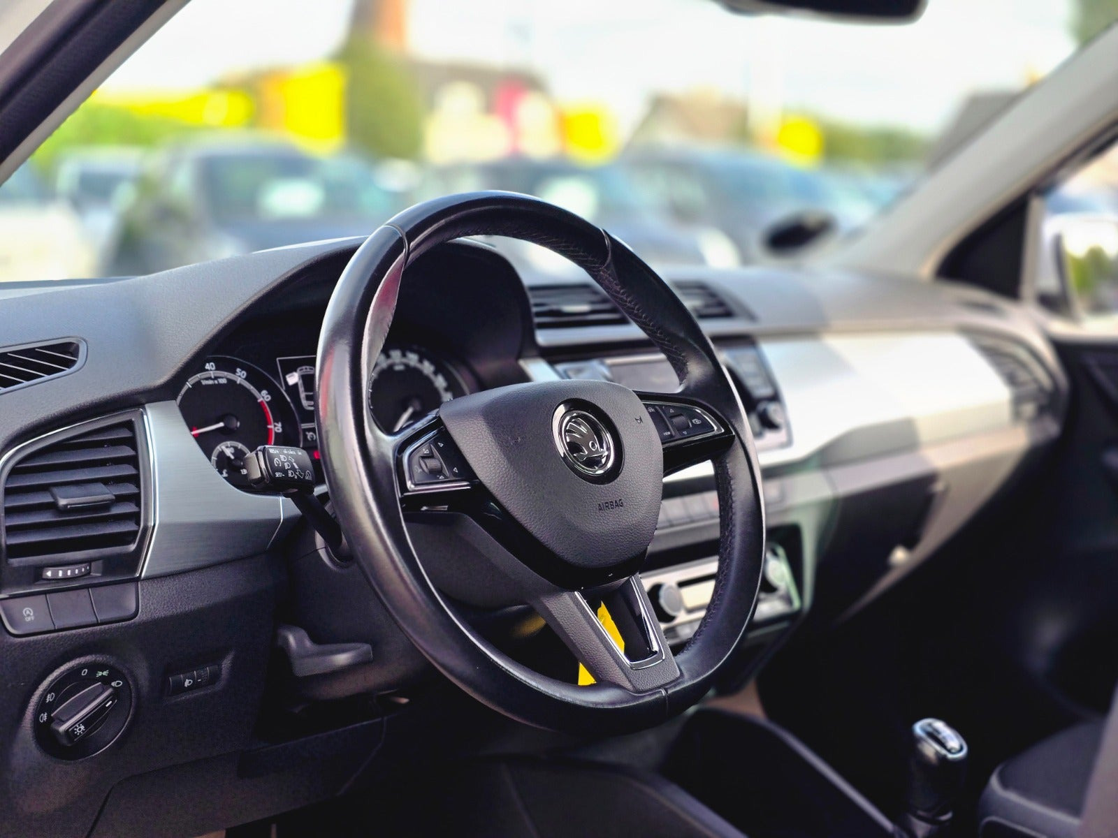 Hvid Skoda Fabia fra 2019