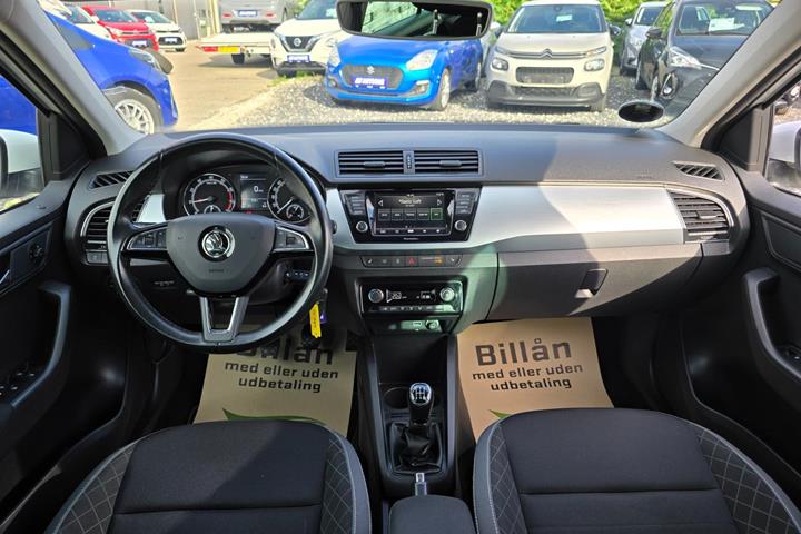 Hvid Skoda Fabia fra 2019