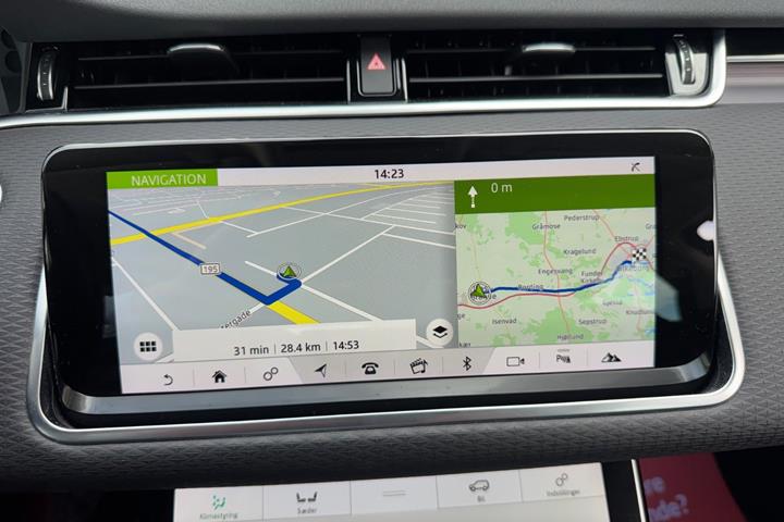 Grå Land Rover Range Rover evoque fra 2020