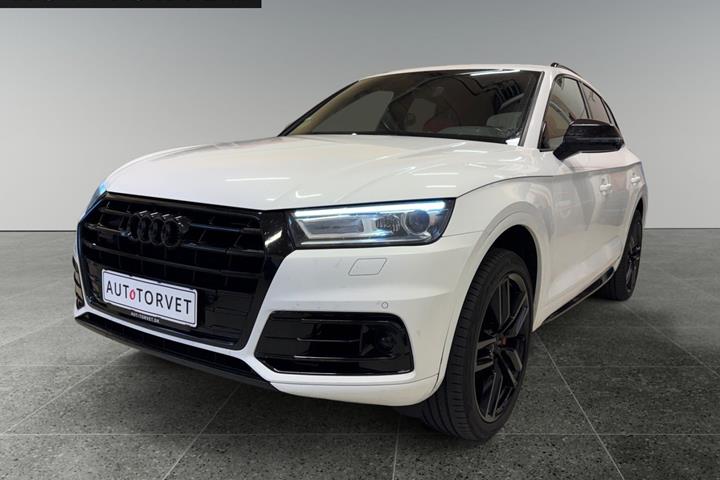 Hvid Audi Q5 fra 2019 set udefra