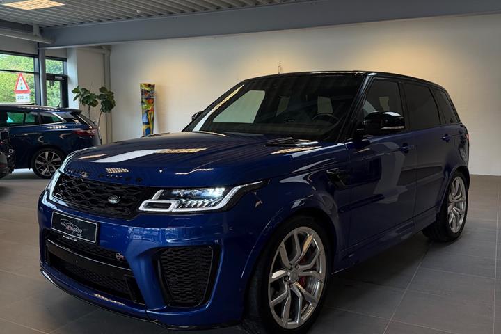 Blå Land Rover Range Rover sport fra 2020