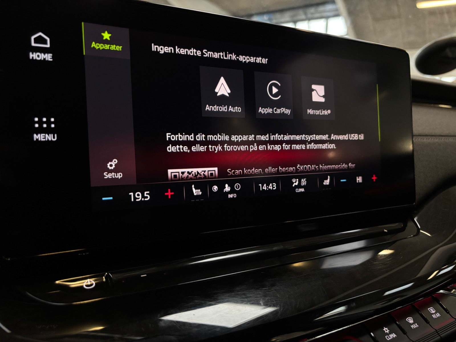 Hvid Skoda Octavia fra 2021