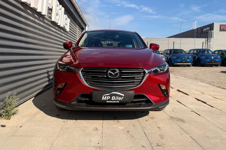 Rød Mazda CX-3 fra 2018