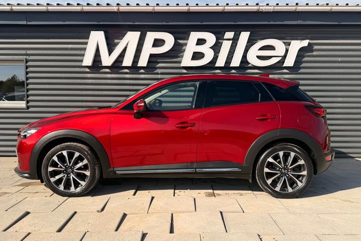 Rød Mazda CX-3 fra 2018