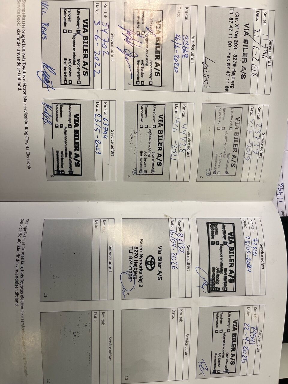Sort Toyota Auris fra 2017