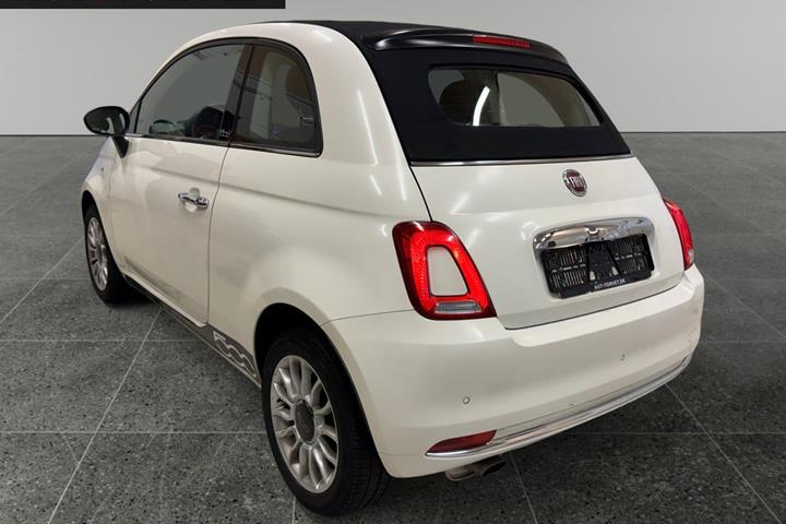 Hvid Fiat 500C fra 2019