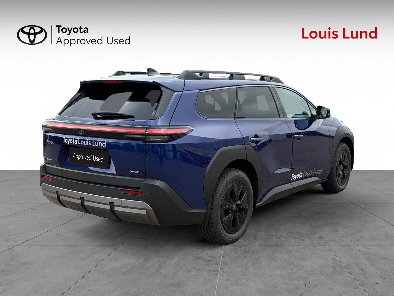 Blå Toyota bZ4X Touring fra 2026