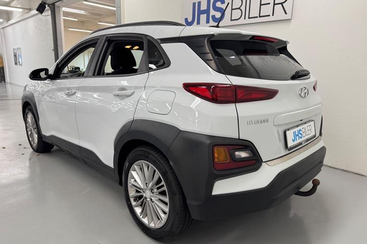 Hvid Hyundai Kona fra 2017
