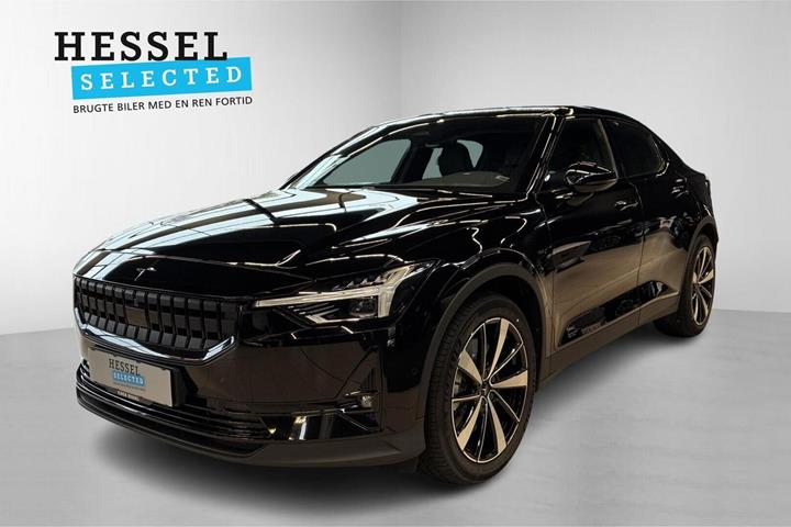 Sort Polestar 2 fra 2022 set udefra